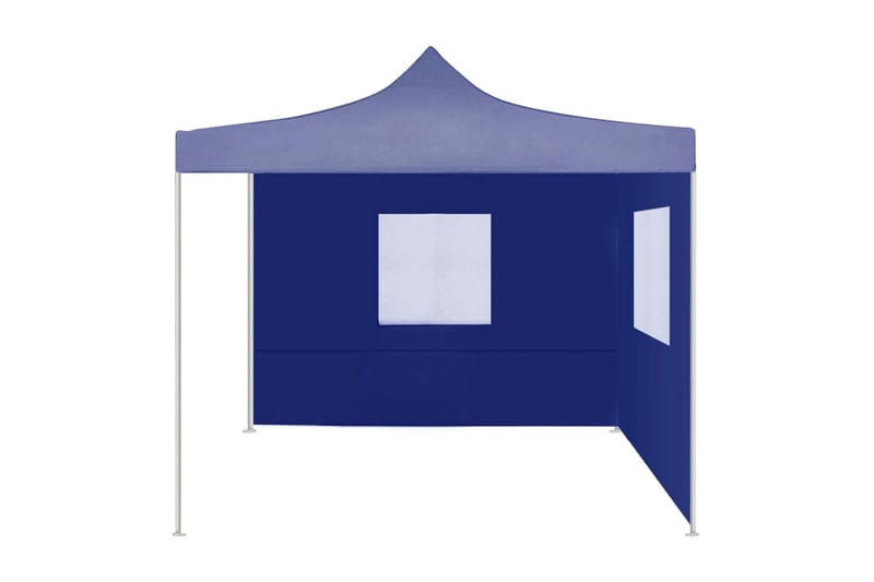 foldbart festtelt med 2 sidevægge 2x2 m stål blå - Blå - Partytelt - Havetelt & lagertelte