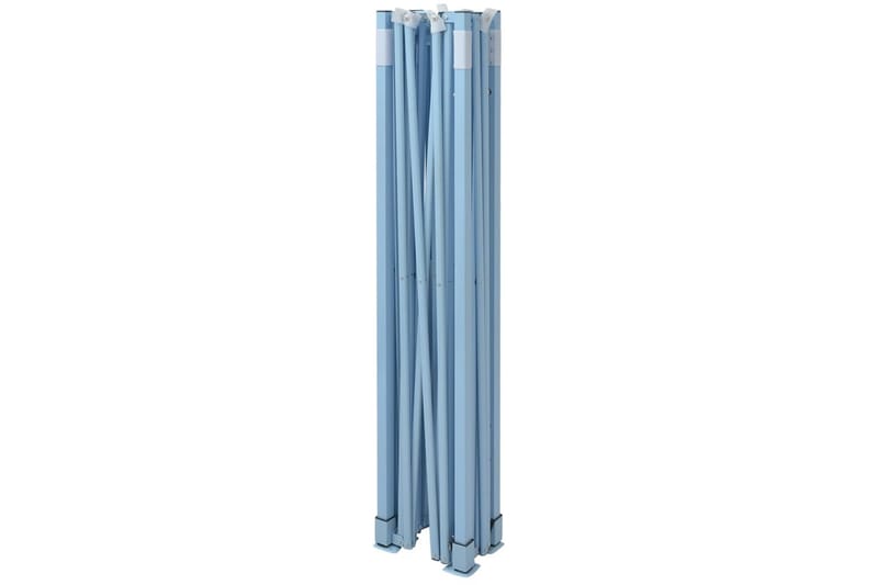 foldbart festtelt med 4 sidevægge 3x4 m stål blå - Blå - Partytelt - Havetelt & lagertelte