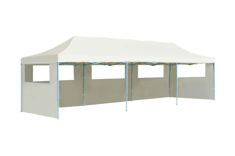 Foldbart Pop Up-Festtelt Med 5 Sidevægge 3 X 9 M Cremefarvet - Creme - Have - Udendørs miljø - Udendørs opbevaring - Havetelt & lagertelte - Partytelt