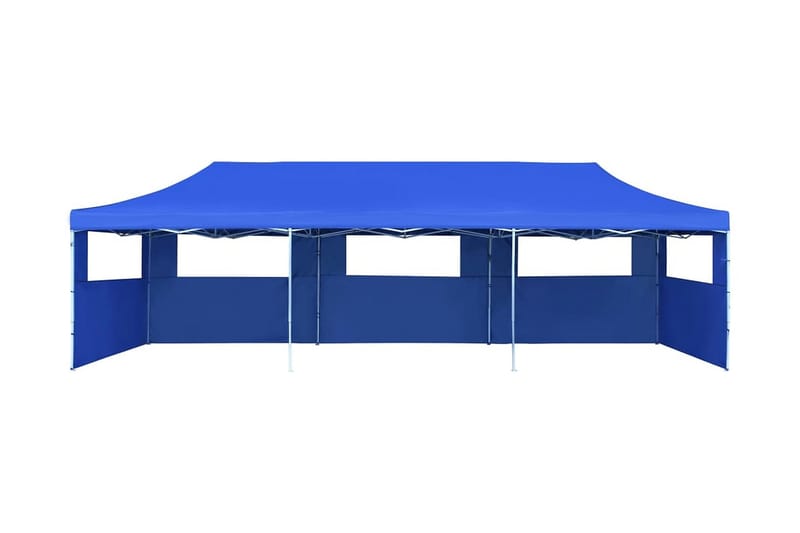 Foldbart Pop Up-Festtelt Med 5 Sidevægge 3 X 9 M Blå - Blå - Have - Udendørs miljø - Udendørs opbevaring - Havetelt & lagertelte - Partytelt