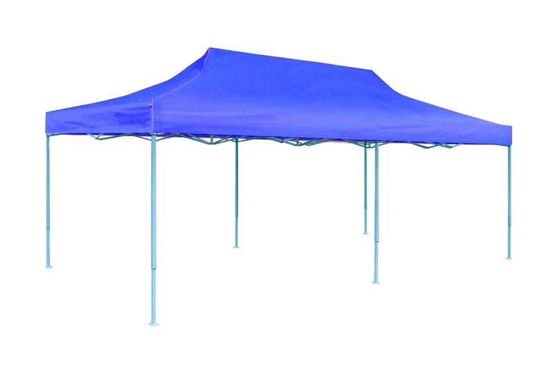 Foldbart Pop-Up-Festtelt 3 X 6 M Blå - Blå - Have - Udendørs miljø - Udendørs opbevaring - Havetelt & lagertelte - Partytelt