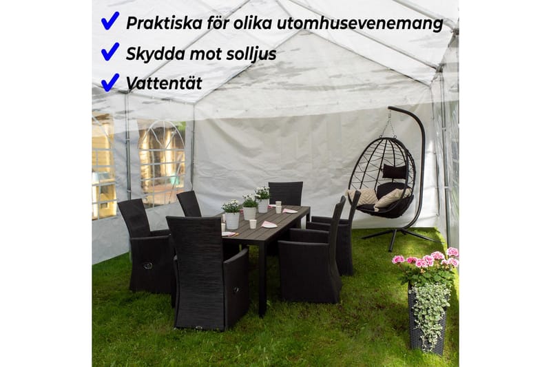 Lykke Partytelt Premium 6x12 m - Grøn - Husholdning - Rengøring & tøjpleje - Støvsugere