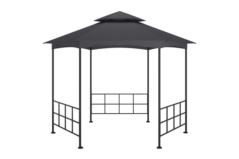 pavillon med sidevægge 3,1x2,7 m - Antracit - Have - Udendørs miljø - Udendørs opbevaring - Havetelt & lagertelte - Partytelt