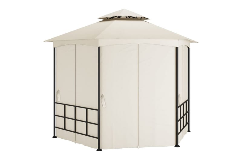 pavillon med sidevægge 3,1x2,7 m - Creme - Have - Udendørs miljø - Udendørs opbevaring - Havetelt & lagertelte - Partytelt