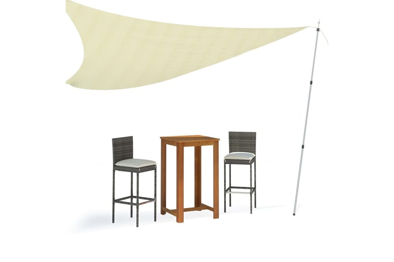 teleskopstang til presenning 102-60 cm aluminium - Sølv - Have - Udendørs miljø - Udendørs opbevaring - Havetelt & lagertelte