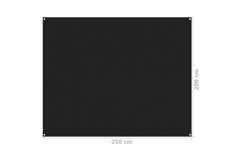 telttæppe 250x200 cm sort - Havetelt & lagertelte