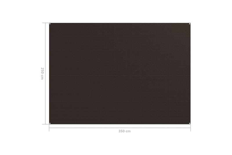 telttæppe 250x350 cm brun - Brun - Have - Udendørs miljø - Udendørs opbevaring - Havetelt & lagertelte