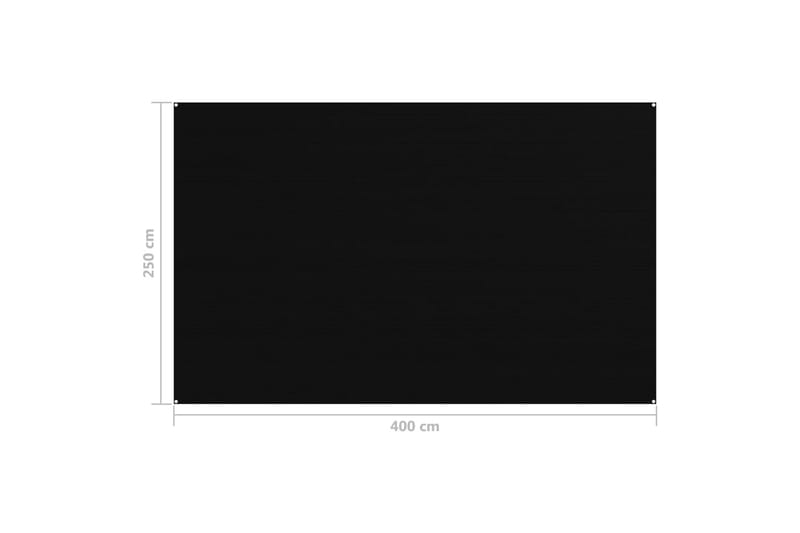 telttæppe 250x400 cm sort - Have - Udendørs miljø - Udendørs opbevaring - Havetelt & lagertelte