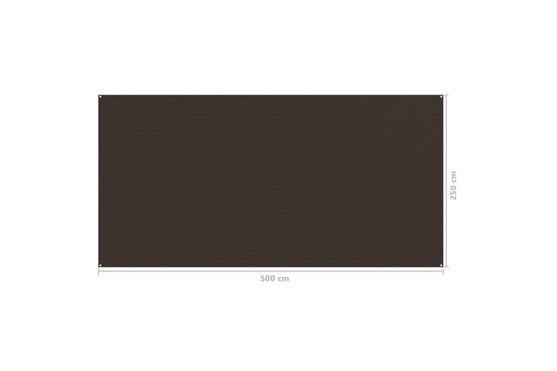 telttæppe 250x500 cm brun - Have - Udendørs miljø - Udendørs opbevaring - Havetelt & lagertelte