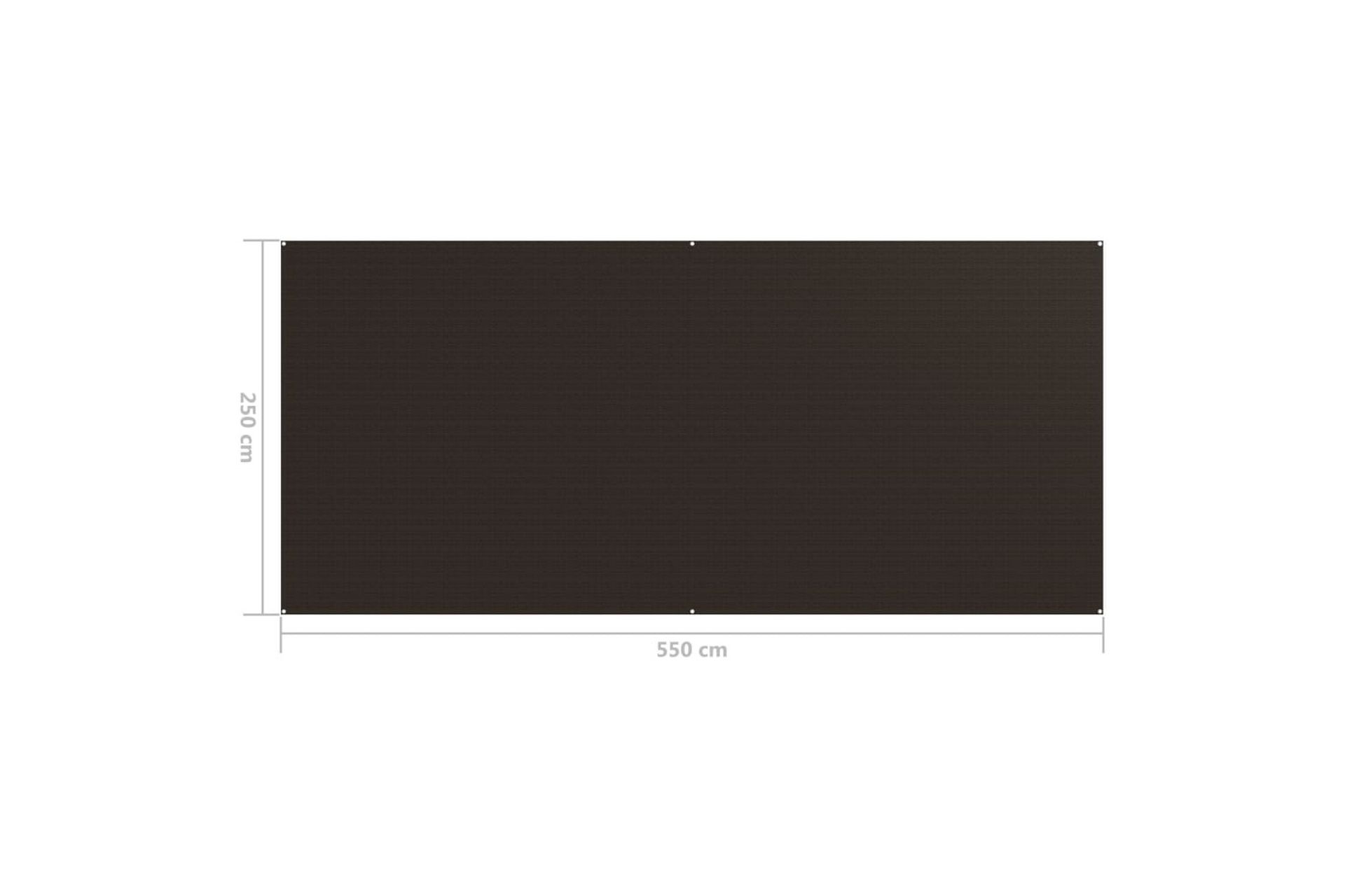 telttæppe 250x550 cm brun - Brun - Have - Udendørs miljø - Udendørs opbevaring - Havetelt & lagertelte