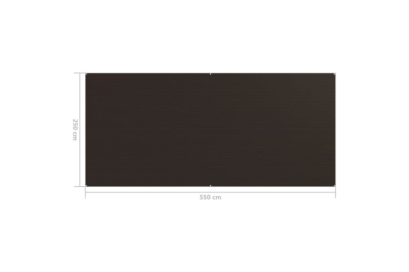 telttæppe 250x550 cm brun - Brun - Have - Udendørs miljø - Udendørs opbevaring - Havetelt & lagertelte