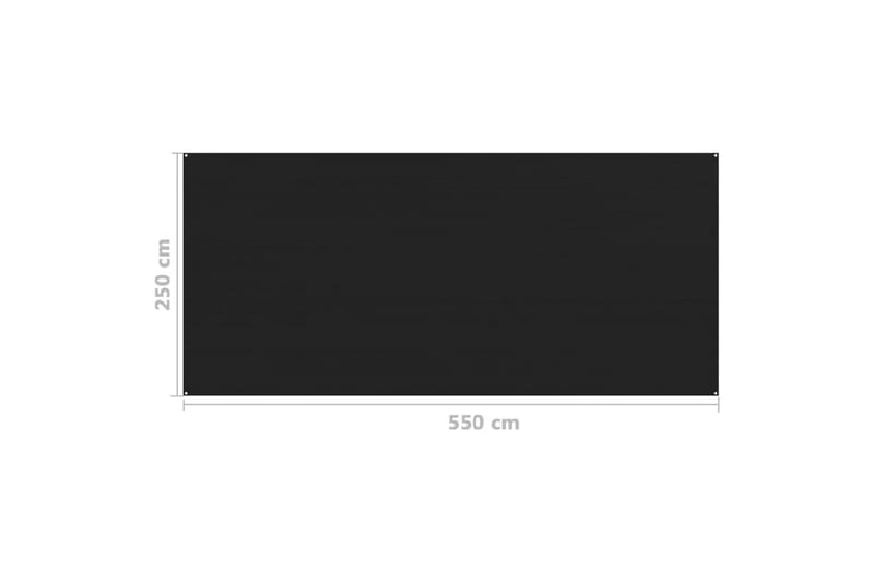 telttæppe 250x550 cm sort - Have - Udendørs miljø - Udendørs opbevaring - Havetelt & lagertelte