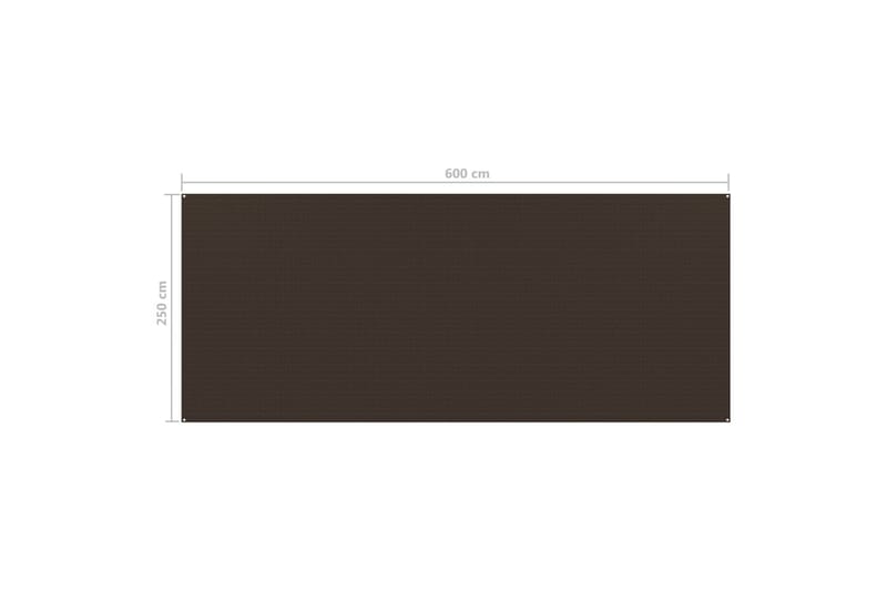 Telttæppe 250x600 cm Brun - Brun - Have - Udendørs miljø - Udendørs opbevaring - Havetelt & lagertelte