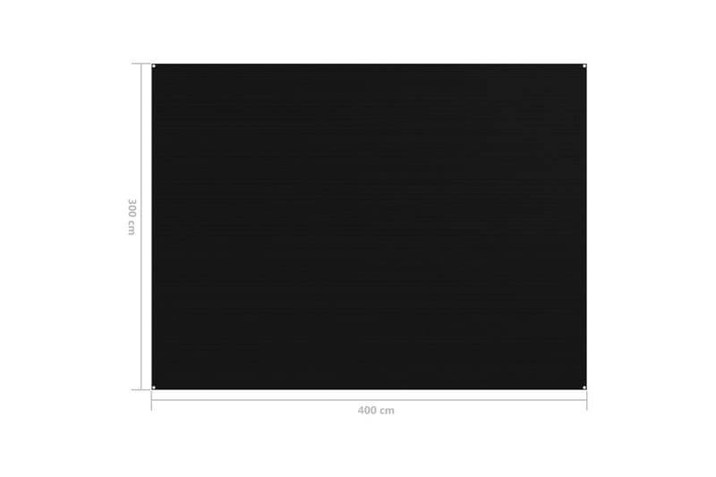 telttæppe 300x400 cm sort - Sort - Have - Udendørs miljø - Udendørs opbevaring - Havetelt & lagertelte