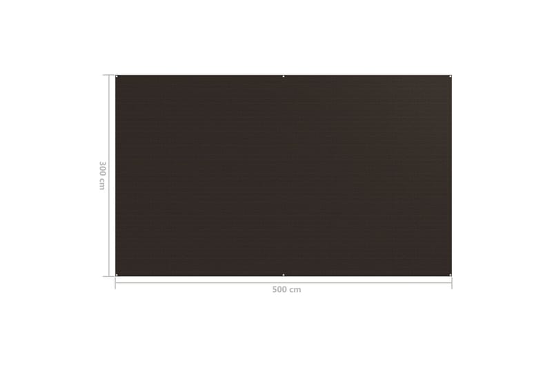 telttæppe 300x500 cm brun - Brun - Have - Udendørs miljø - Udendørs opbevaring - Havetelt & lagertelte