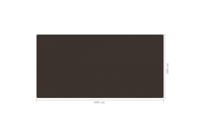 telttæppe 300x600 cm brun - Have - Udendørs miljø - Udendørs opbevaring - Havetelt & lagertelte