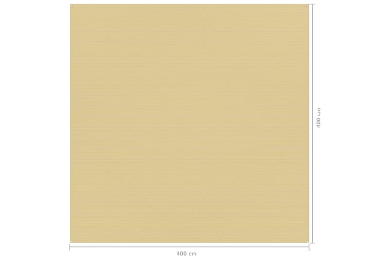 telttæppe 400x400 cm beige - Have - Udendørs miljø - Udendørs opbevaring - Havetelt & lagertelte