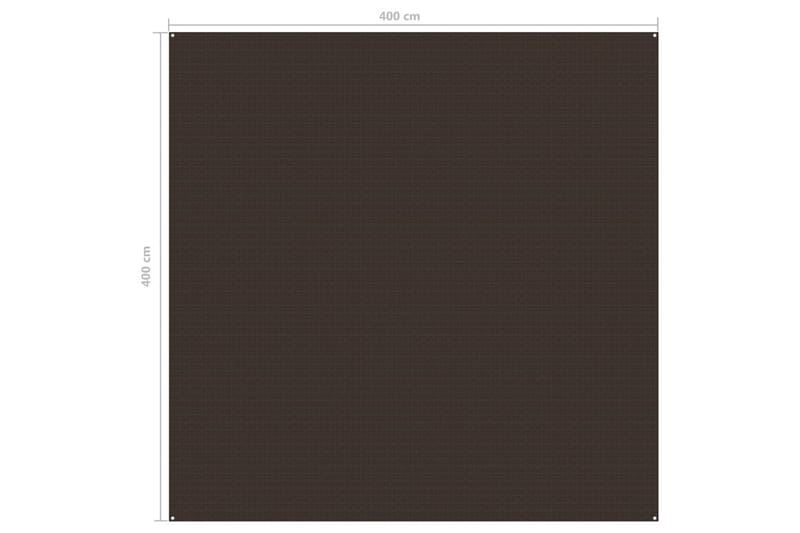 telttæppe 400x400 cm brun - Brun - Have - Udendørs miljø - Udendørs opbevaring - Havetelt & lagertelte