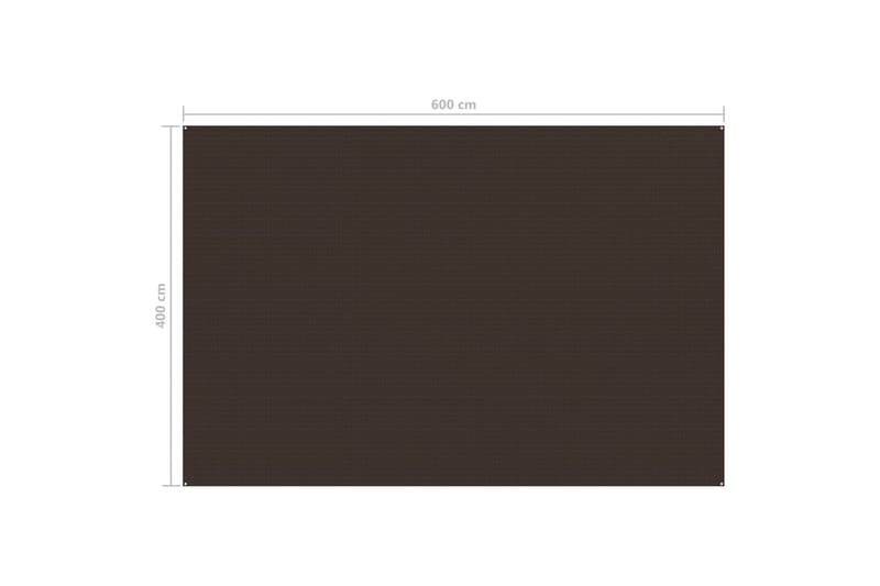 telttæppe 400x600 cm brun - Brun - Have - Udendørs miljø - Udendørs opbevaring - Havetelt & lagertelte