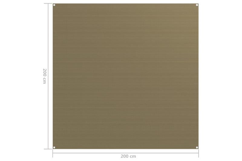 telttæppe 200x200 cm gråbrun - Gråbrun - Have - Udendørs miljø - Udendørs opbevaring - Havetelt & lagertelte