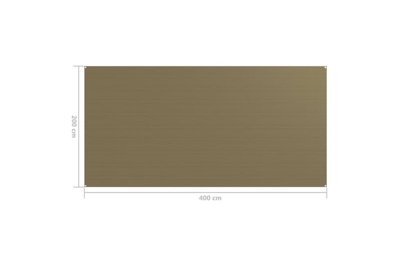 telttæppe 200x400 cm gråbrun - Gråbrun - Have - Udendørs miljø - Udendørs opbevaring - Havetelt & lagertelte