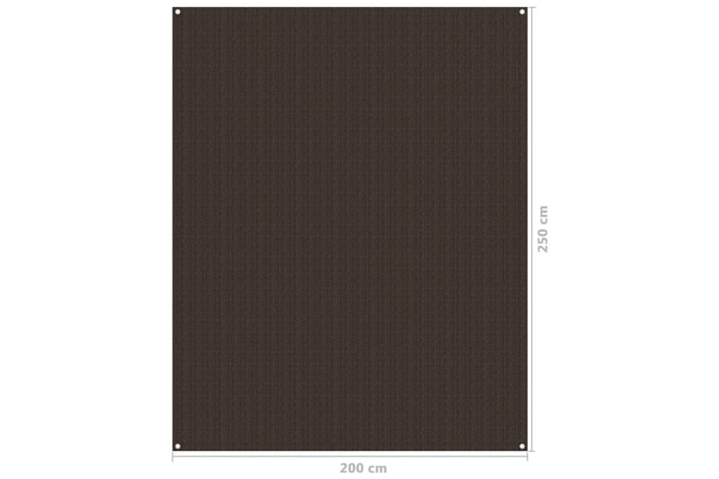 telttæppe 250x200 cm brun - Have - Udendørs miljø - Udendørs opbevaring - Havetelt & lagertelte