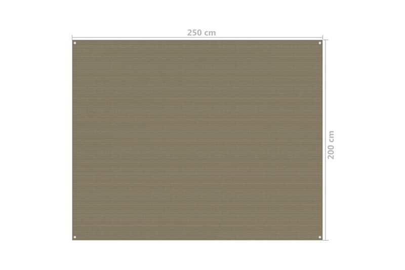 telttæppe 250x200 cm gråbrun - Gråbrun - Have - Udendørs miljø - Udendørs opbevaring - Havetelt & lagertelte