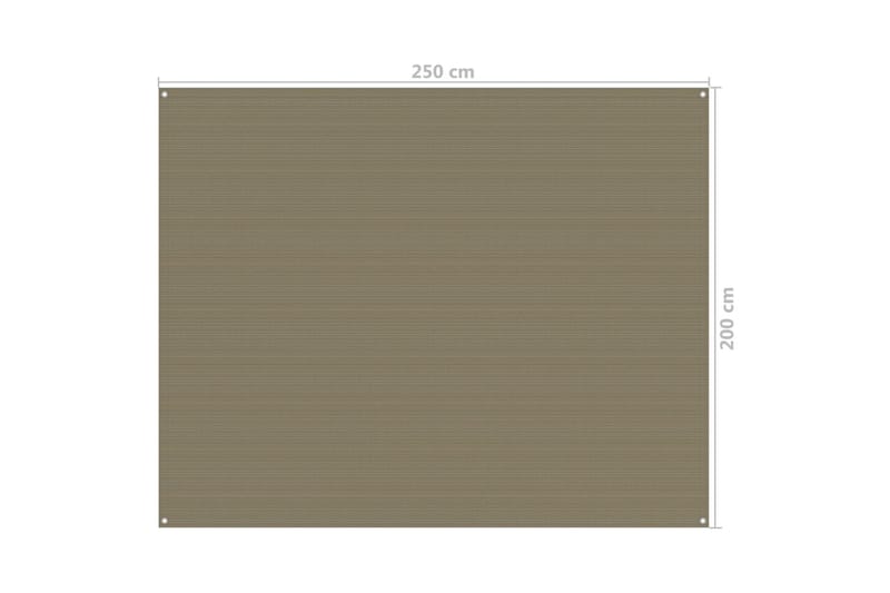 telttæppe 250x200 cm gråbrun - Gråbrun - Havetelt & lagertelte