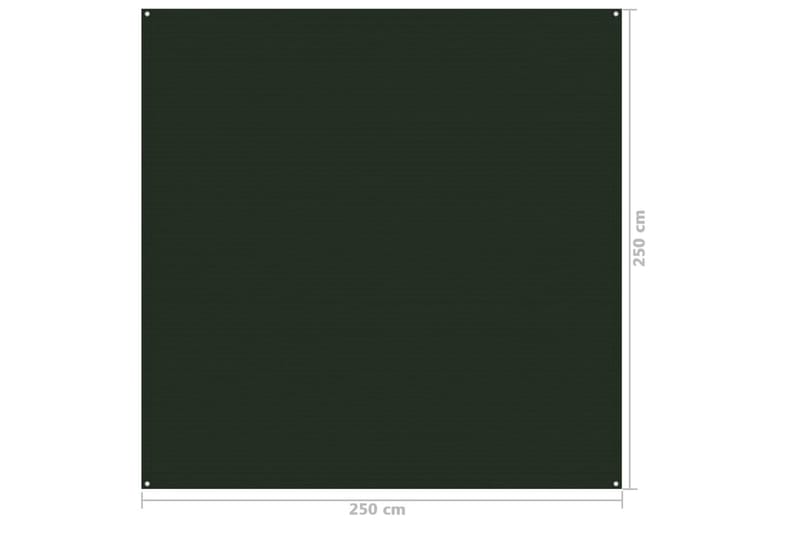 telttæppe 250x250 cm mørkegrøn - Havetelt & lagertelte
