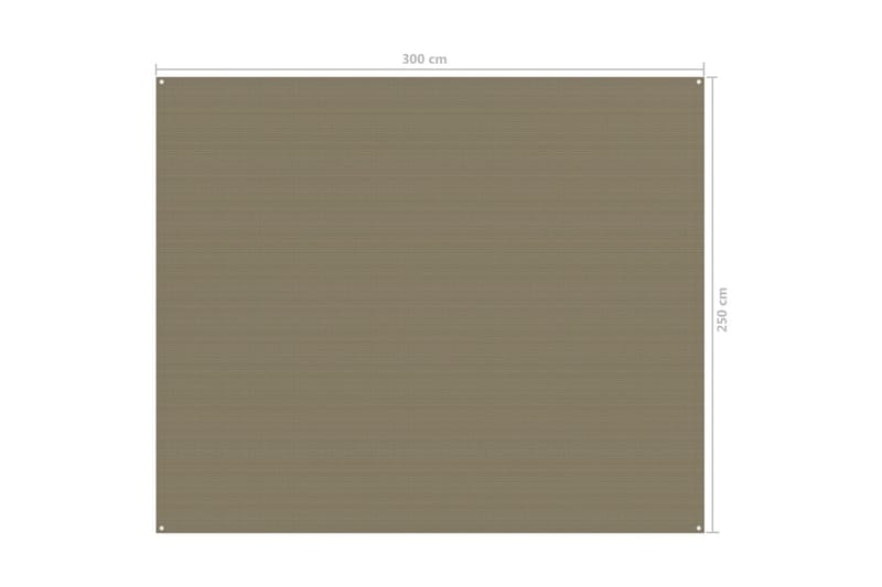 telttæppe 250x300 cm gråbrun - Gråbrun - Have - Udendørs miljø - Udendørs opbevaring - Havetelt & lagertelte