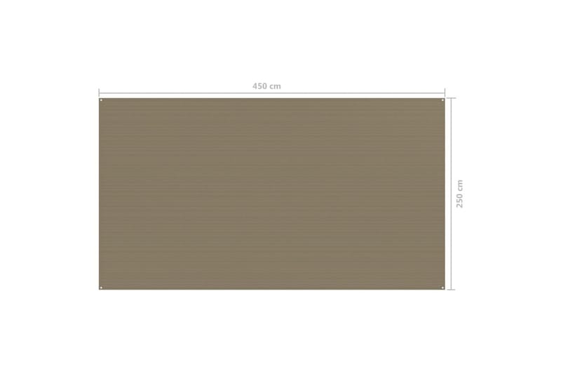 telttæppe 250x450 cm gråbrun - Gråbrun - Have - Udendørs miljø - Udendørs opbevaring - Havetelt & lagertelte