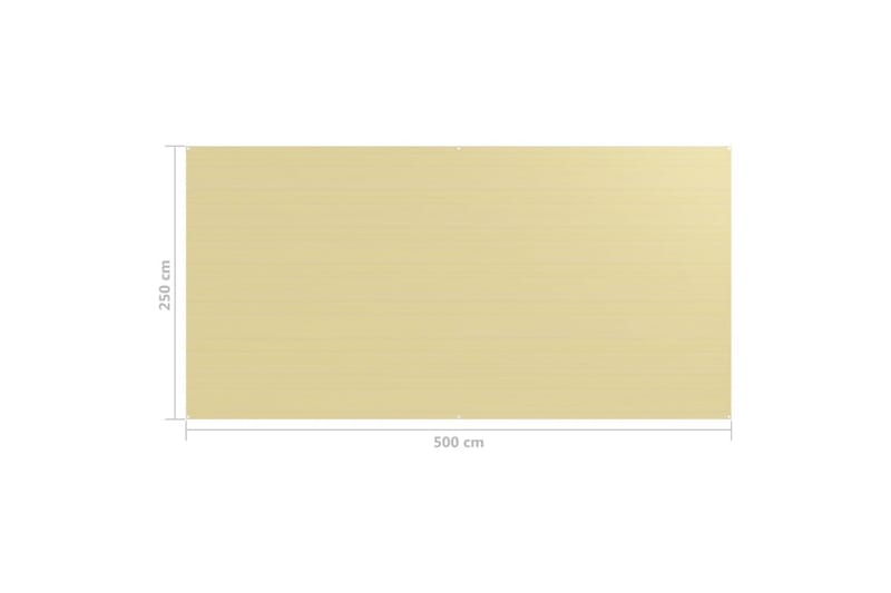 telttæppe 250x500 cm beige - Have - Udendørs miljø - Udendørs opbevaring - Havetelt & lagertelte