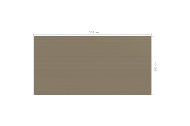 telttæppe 250x500 cm gråbrun - Gråbrun - Have - Udendørs miljø - Udendørs opbevaring - Havetelt & lagertelte
