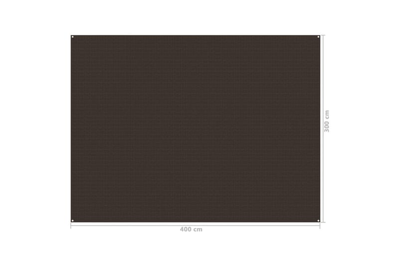 telttæppe 300x400 cm brun - Have - Udendørs miljø - Udendørs opbevaring - Havetelt & lagertelte