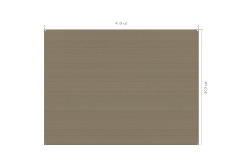 telttæppe 300x400 cm gråbrun - Gråbrun - Have - Udendørs miljø - Udendørs opbevaring - Havetelt & lagertelte