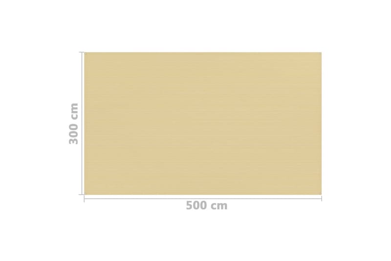 telttæppe 300x500 cm beige - Havetelt & lagertelte