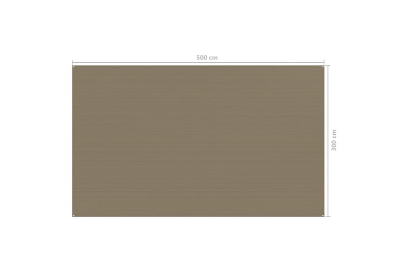 telttæppe 300x500 cm gråbrun - Gråbrun - Have - Udendørs miljø - Udendørs opbevaring - Havetelt & lagertelte