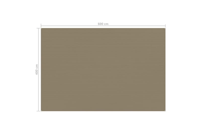 telttæppe 400x600 cm gråbrun - Gråbrun - Have - Udendørs miljø - Udendørs opbevaring - Havetelt & lagertelte