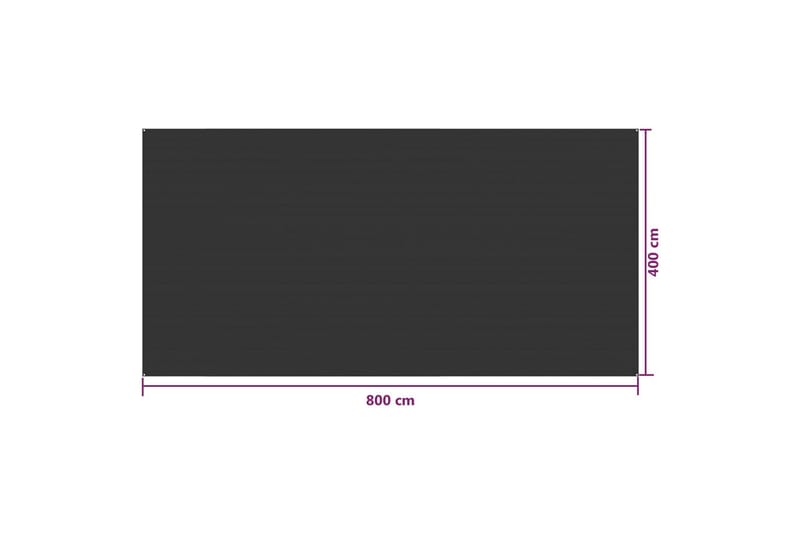 telttæppe 400x800 cm HDPE antracitgrå - Have - Udendørs miljø - Udendørs opbevaring - Havetelt & lagertelte