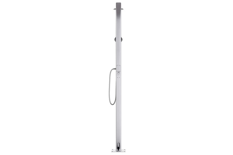 havebruser med grå bund 220 cm aluminium - Have - Udendørsbad - Havebruser - Havebruser uden varme