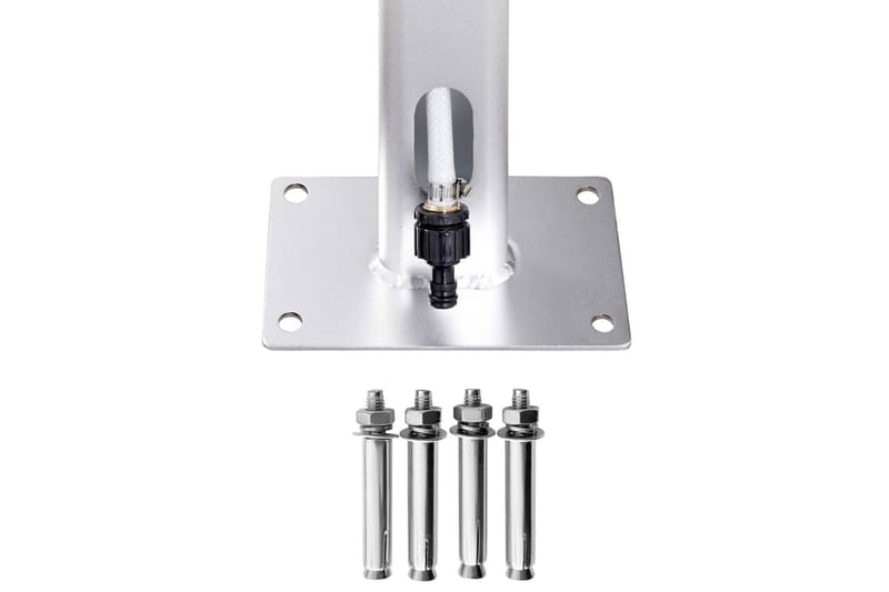 havebruser med grå bund 220 cm aluminium - Have - Udendørsbad - Havebruser - Havebruser uden varme