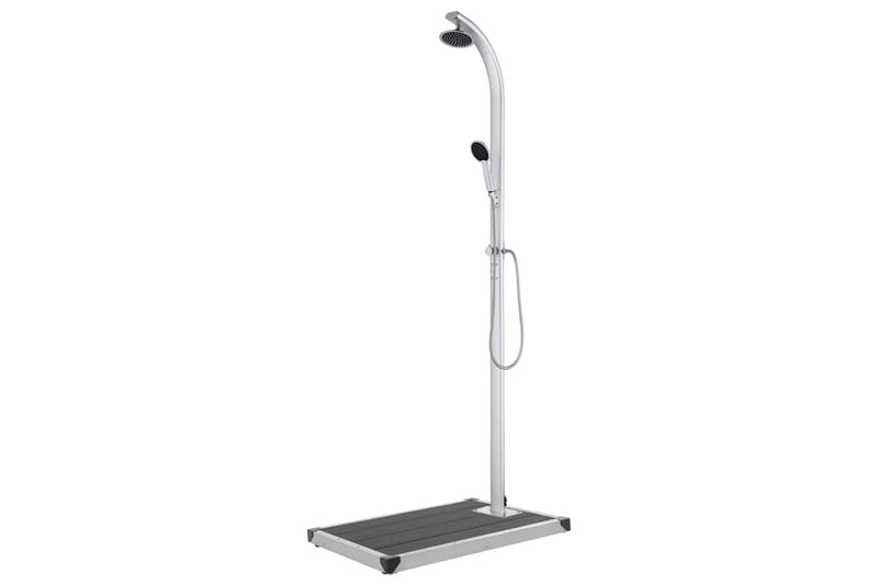 havebruser med grå bund 220 cm aluminium - Have - Udendørsbad - Havebruser - Havebruser uden varme