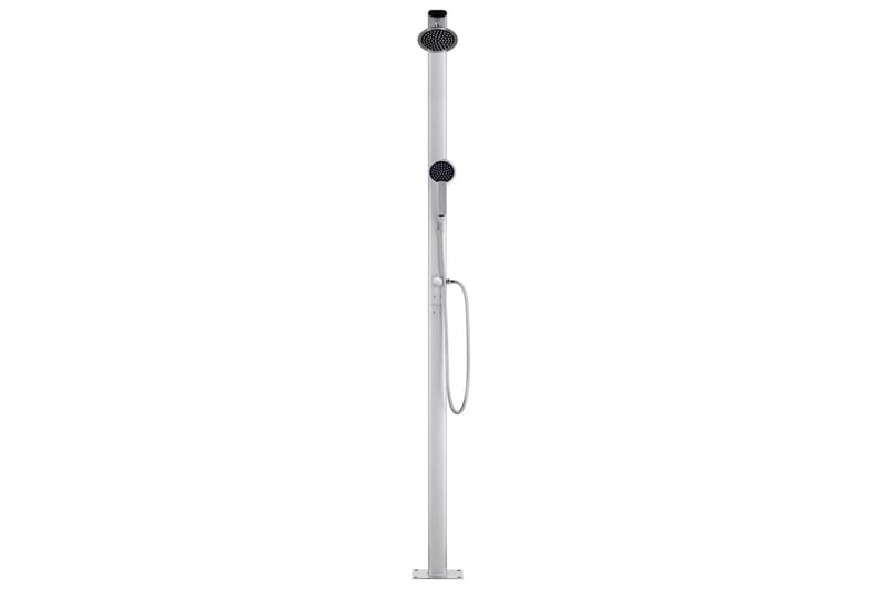 havebruser med brun bund 220 cm aluminium - Havebruser uden varme