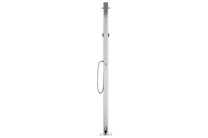 havebruser med brun bund 220 cm aluminium - Havebruser uden varme