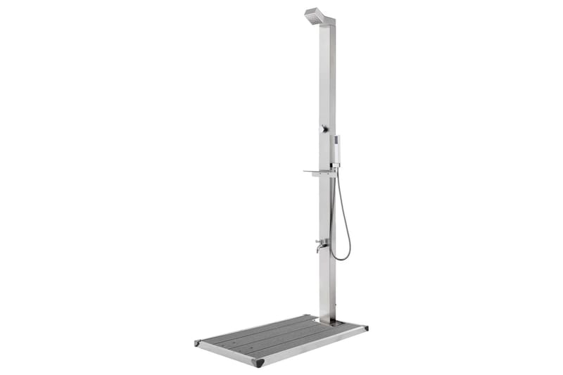havebruser med grå bund 225 cm rustfrit stål - Have - Udendørsbad - Havebruser - Havebruser uden varme