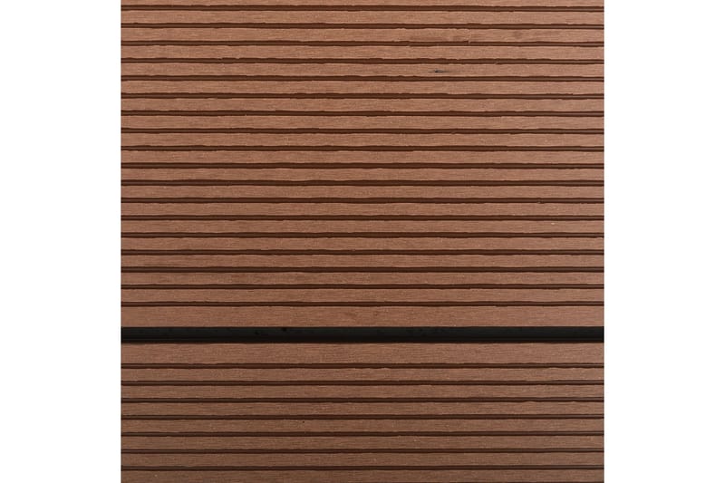 udendørs brusekar 110 x 62 cm WPC rustfrit stål brun - Brun - Havebruser uden varme