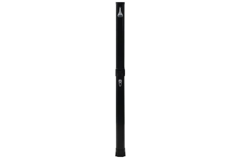 Soldrevet Bruser Foldbar 214 Cm 23 L Sort - Sort - Have - Udendørsbad - Havebruser - Solbruser