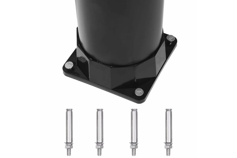 Solopvarmet Havebruser 215 cm 8 L Sort - Have - Udendørsbad - Havebruser - Solbruser