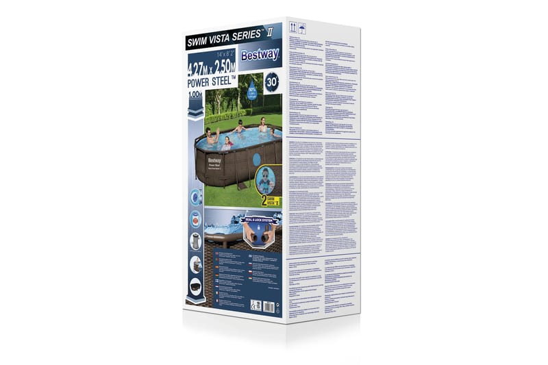 Bestway Power Steel Swim Vista II Overjordisk pool 4,27 x 2,5 m - Bestway - Have - Udendørsbad - Pool - Fritstående pool