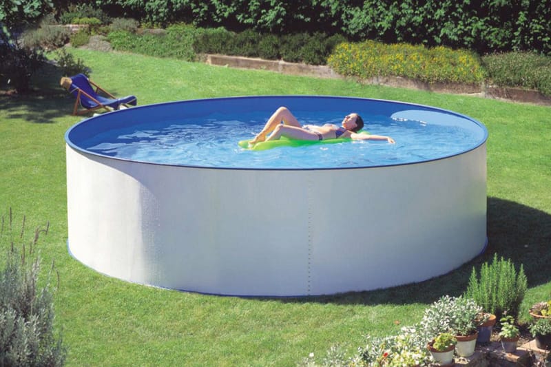 Almeria Premium Fritstående pool - Ø350 cm - Fritstående pool